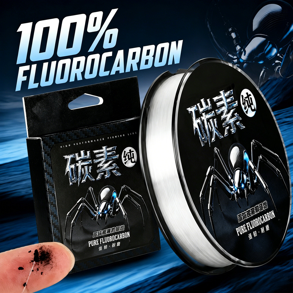 Fluorocarbon Line - Thornsline 100% Kohlefaser-Angelschnur 100M Schnell Sinkende