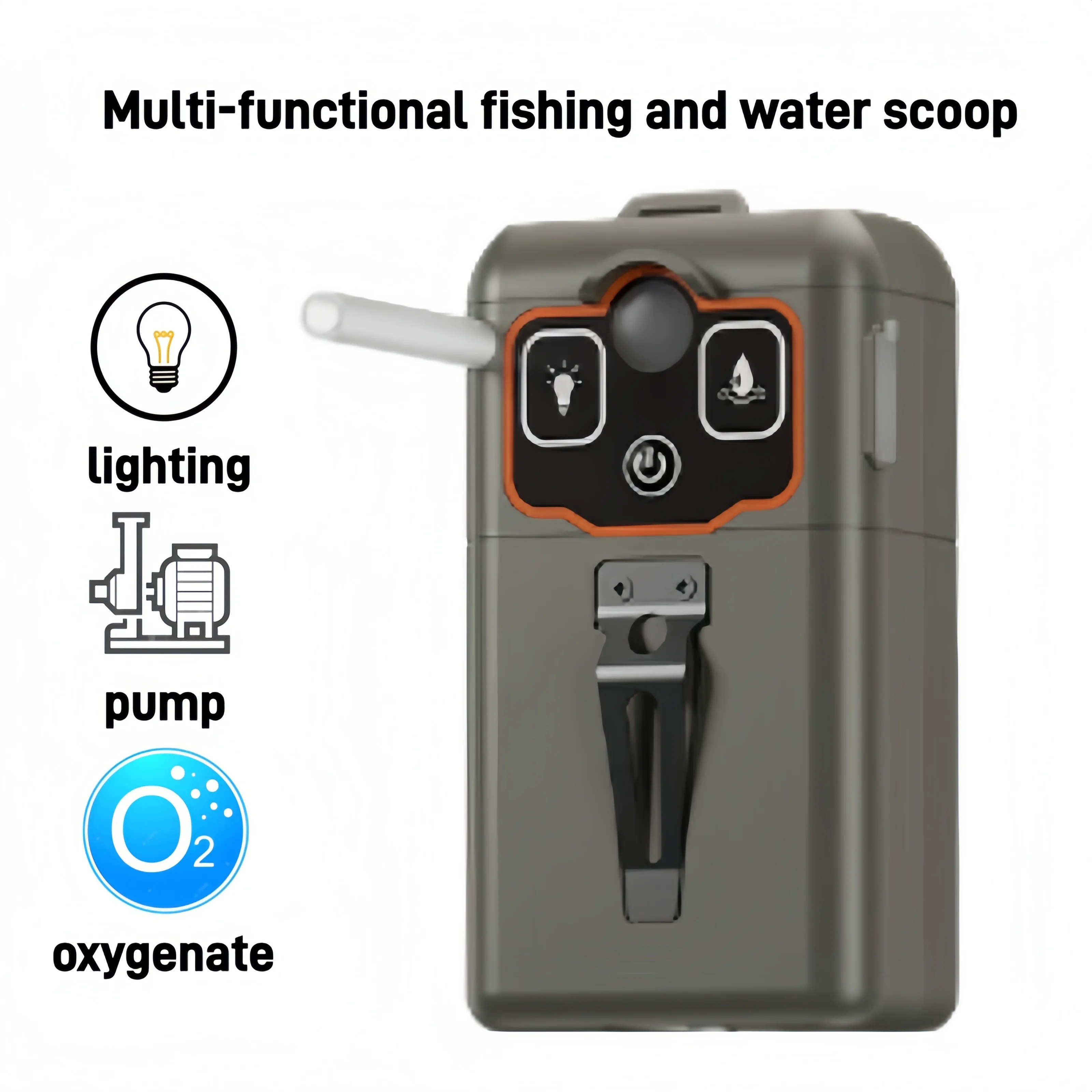 Fishing Line Dispenser - Tragbare Elektrische Wassertransferpumpe USB-Aufladbar Automatische Angelköder-Mischstation