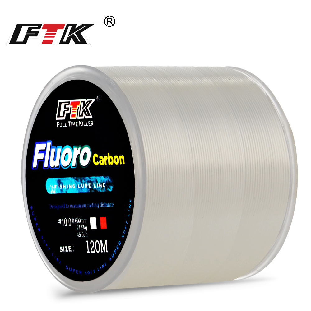 Fluorocarbon Line - FTK 120M Angelschnur Carbon Faser Beschichtung